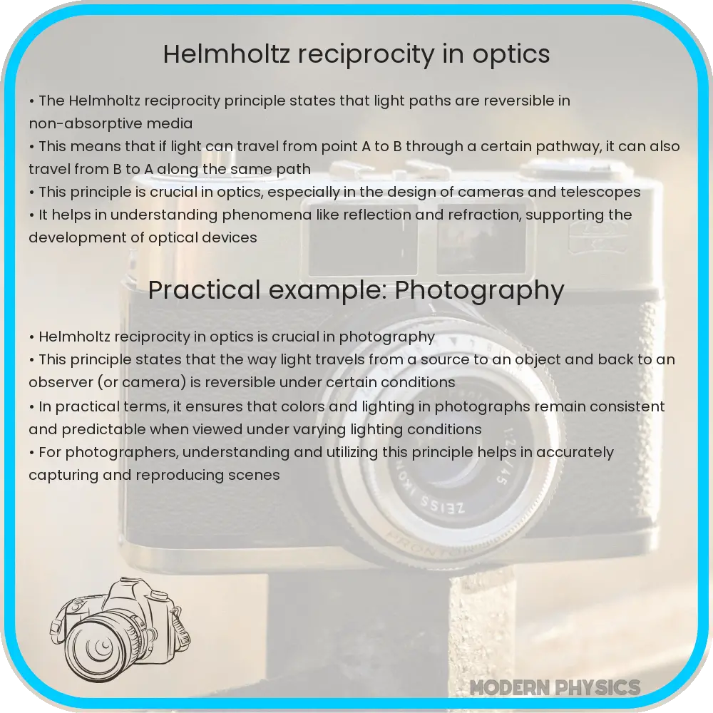 Helmholtz reciprocity in optics
