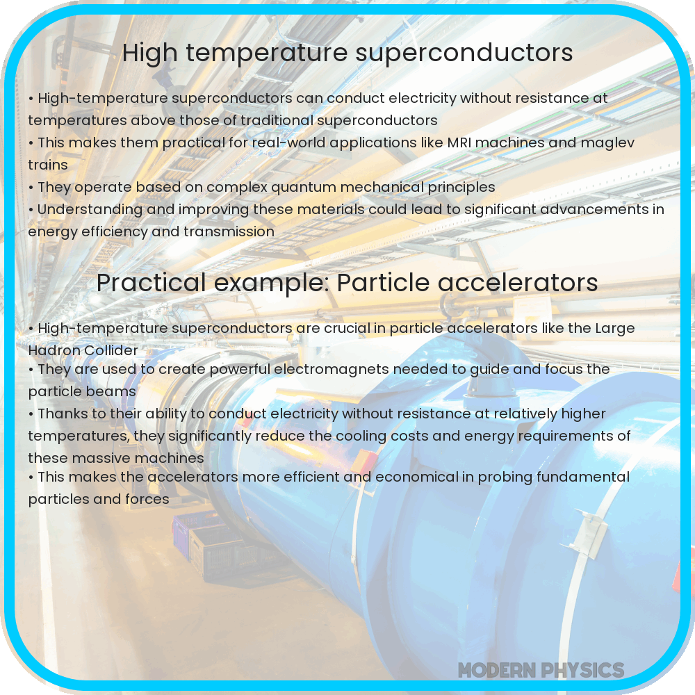 High Temperature Superconductors Efficiency Uses Futures
