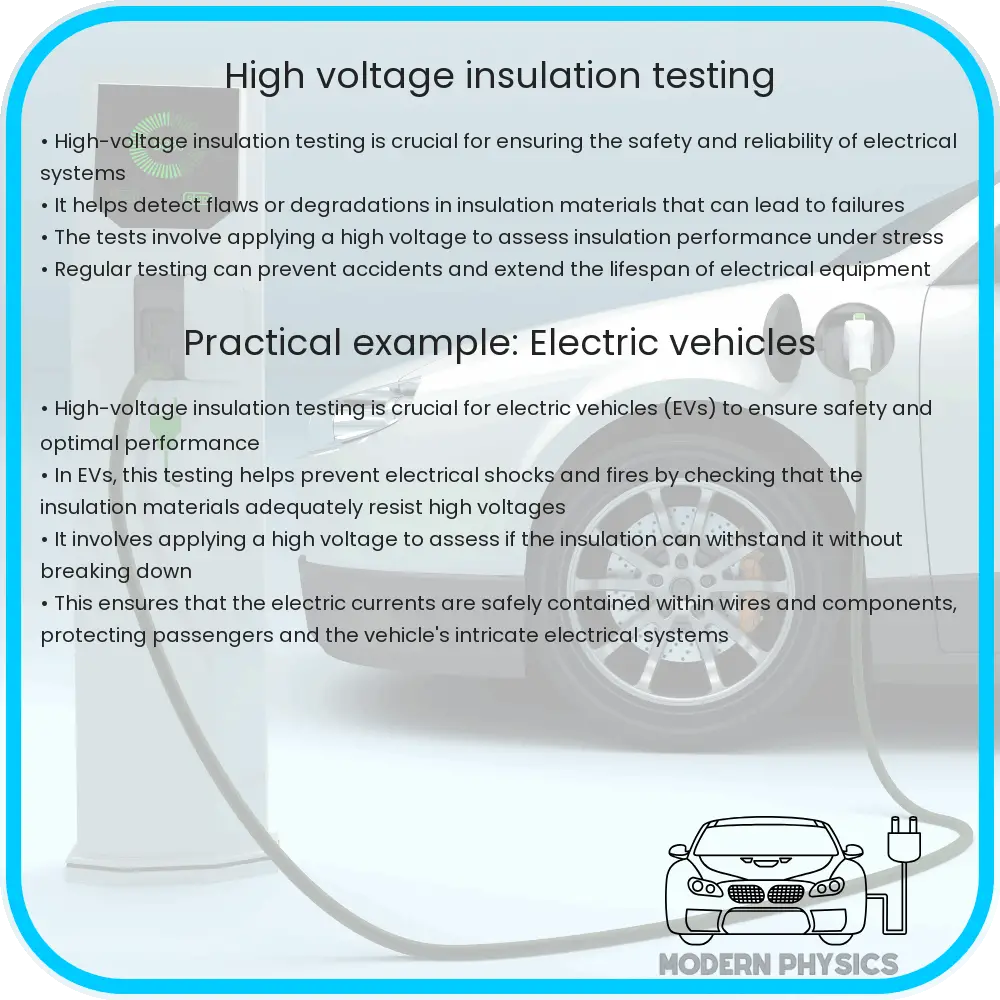High-voltage insulation testing