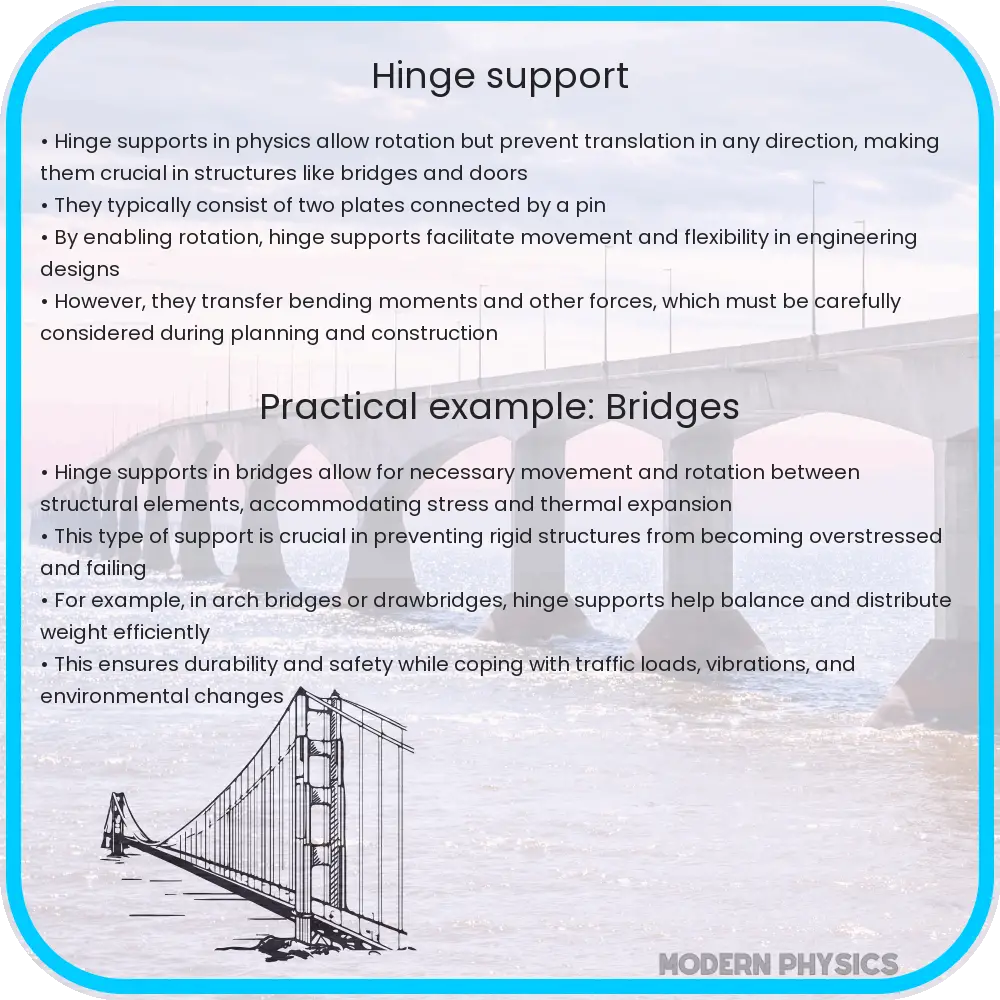 Hinge support