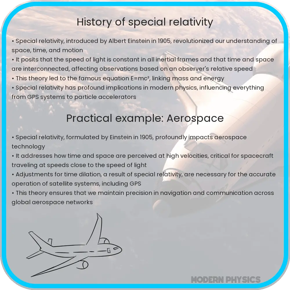 History of special relativity