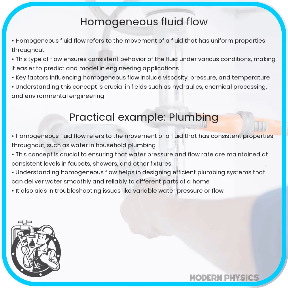 Homogeneous fluid flow
