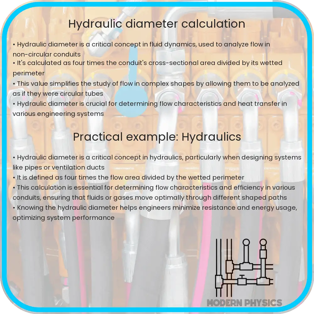 Hydraulic diameter calculation