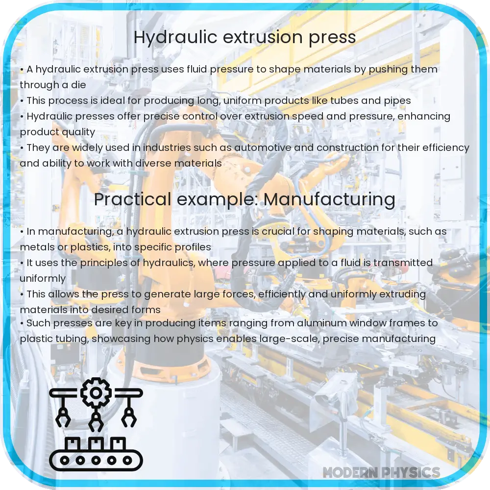 Hydraulic extrusion press