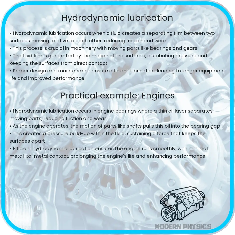 Hydrodynamic lubrication