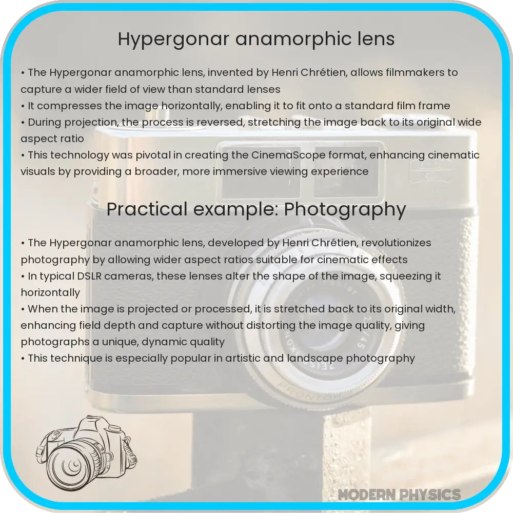 Hypergonar anamorphic lens