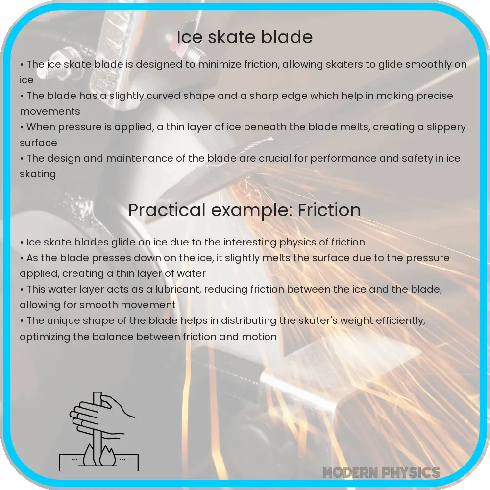 Ice skate blade