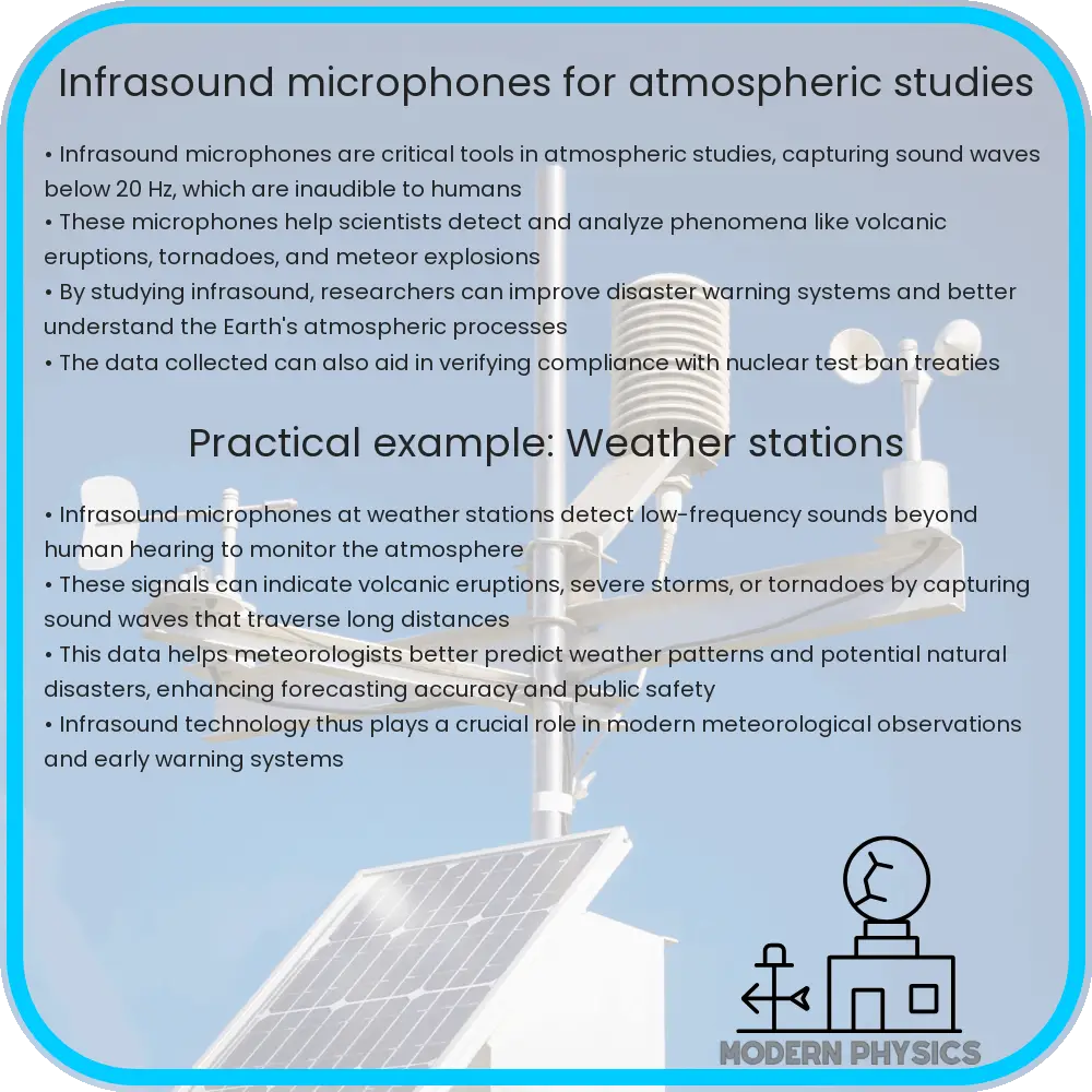 Infrasound Microphones for Atmospheric Studies