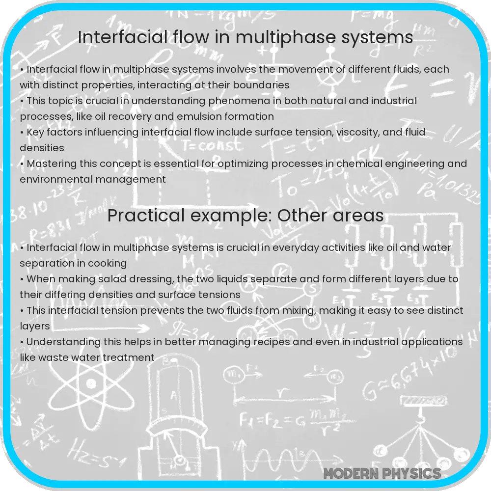 Interfacial flow in multiphase systems