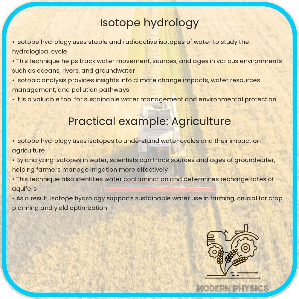 Isotope Hydrology