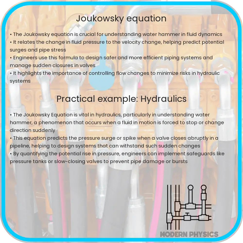 Joukowsky Equation