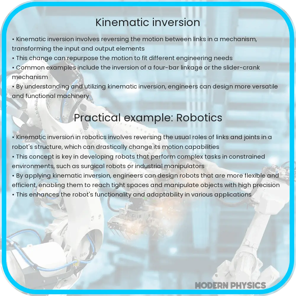 Kinematic inversion