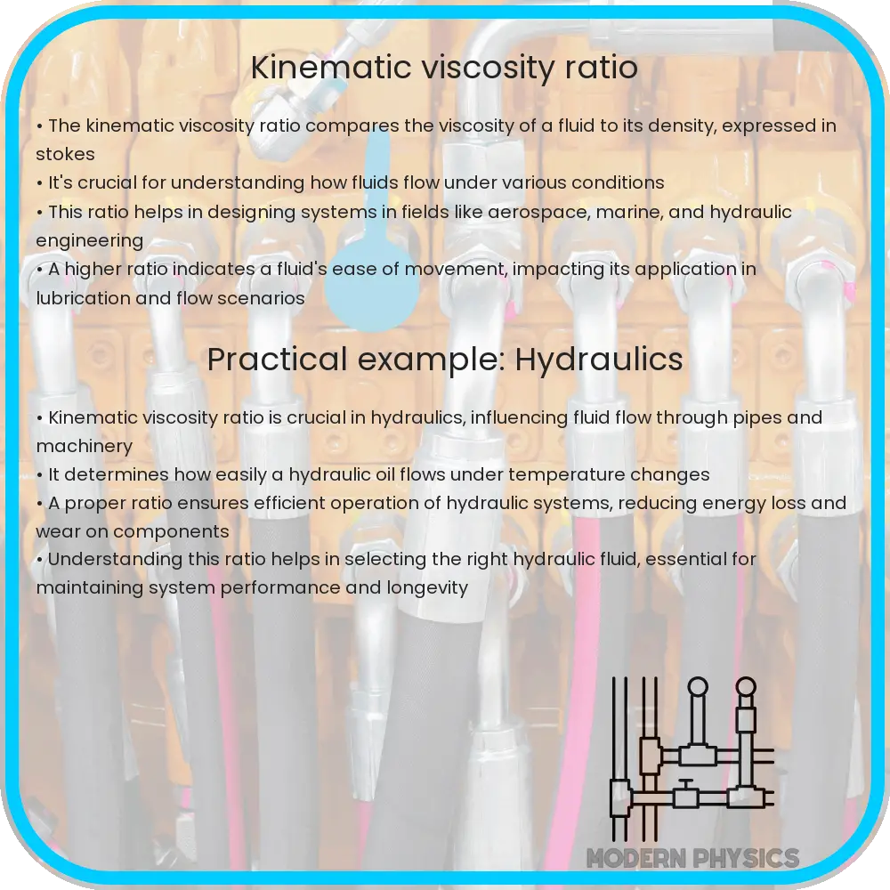 Kinematic viscosity ratio