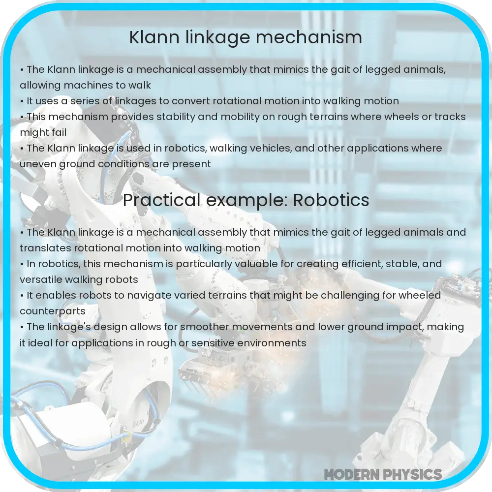 Klann linkage mechanism