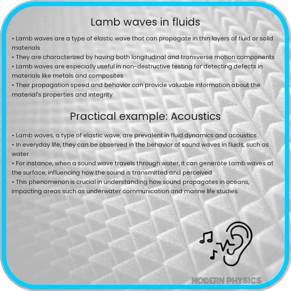 Lamb waves in fluids