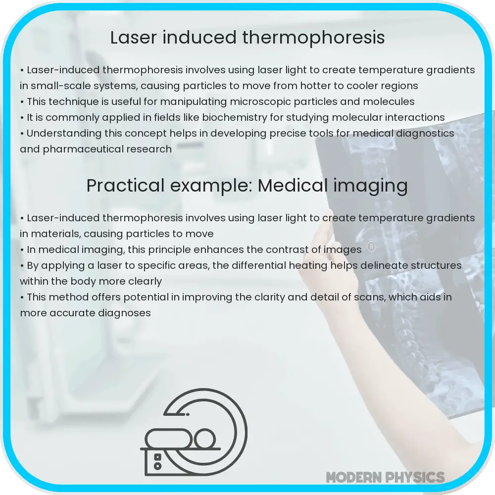 Laser-induced thermophoresis