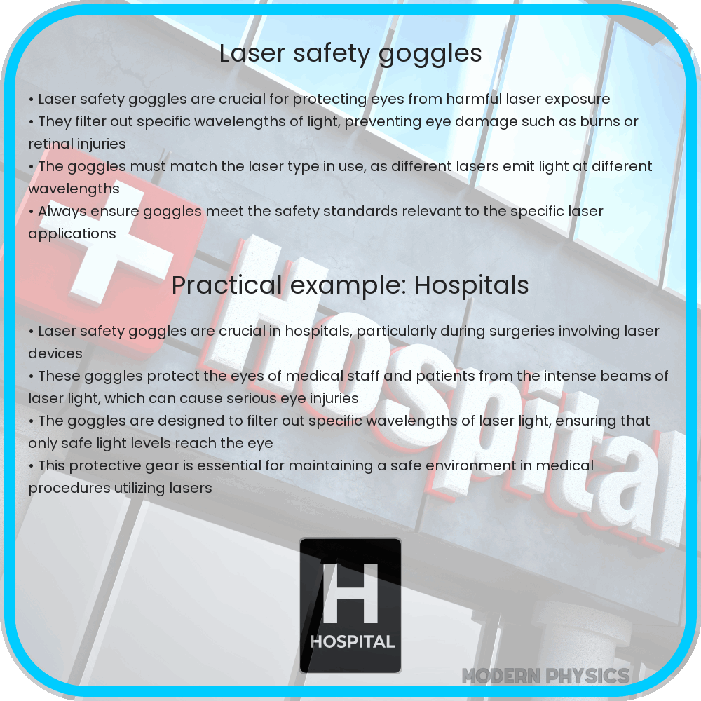 Laser safety goggles