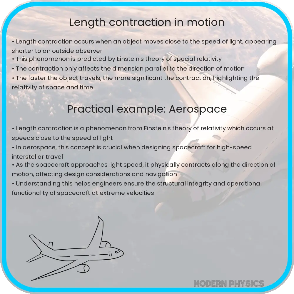 Length contraction in motion