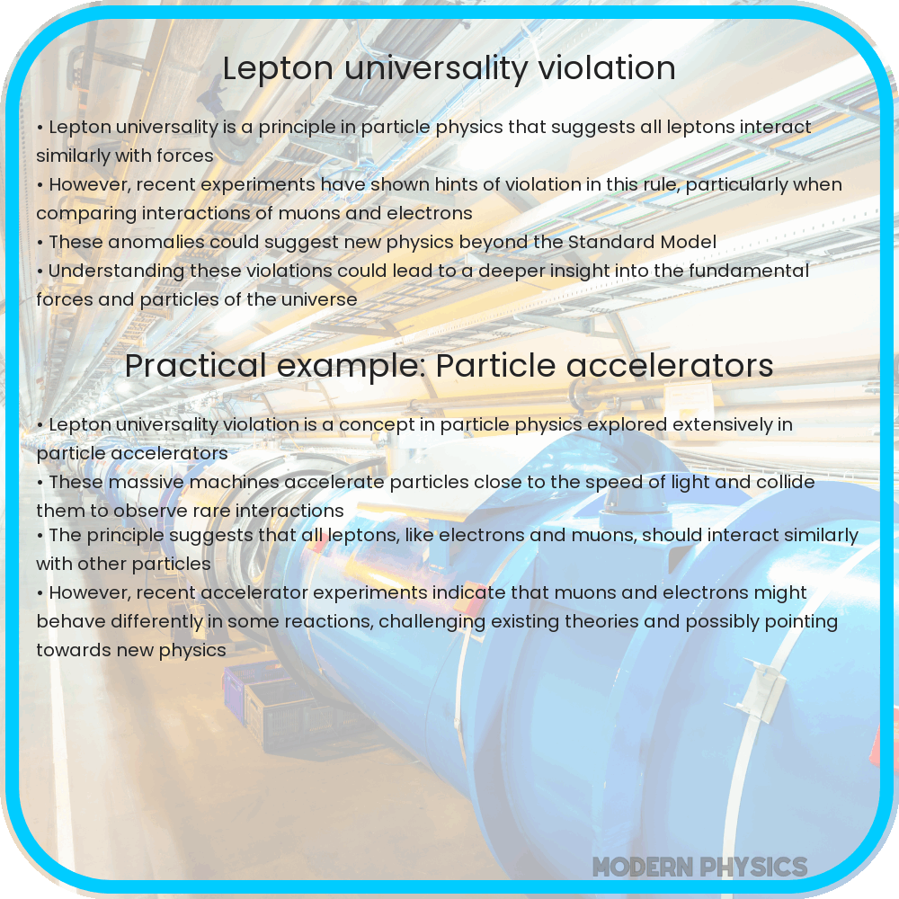 Lepton universality violation
