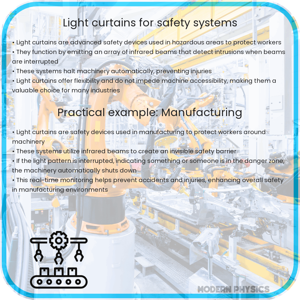Light curtains for safety systems