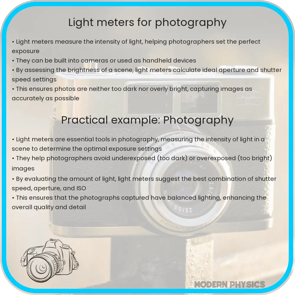 Light meters for photography