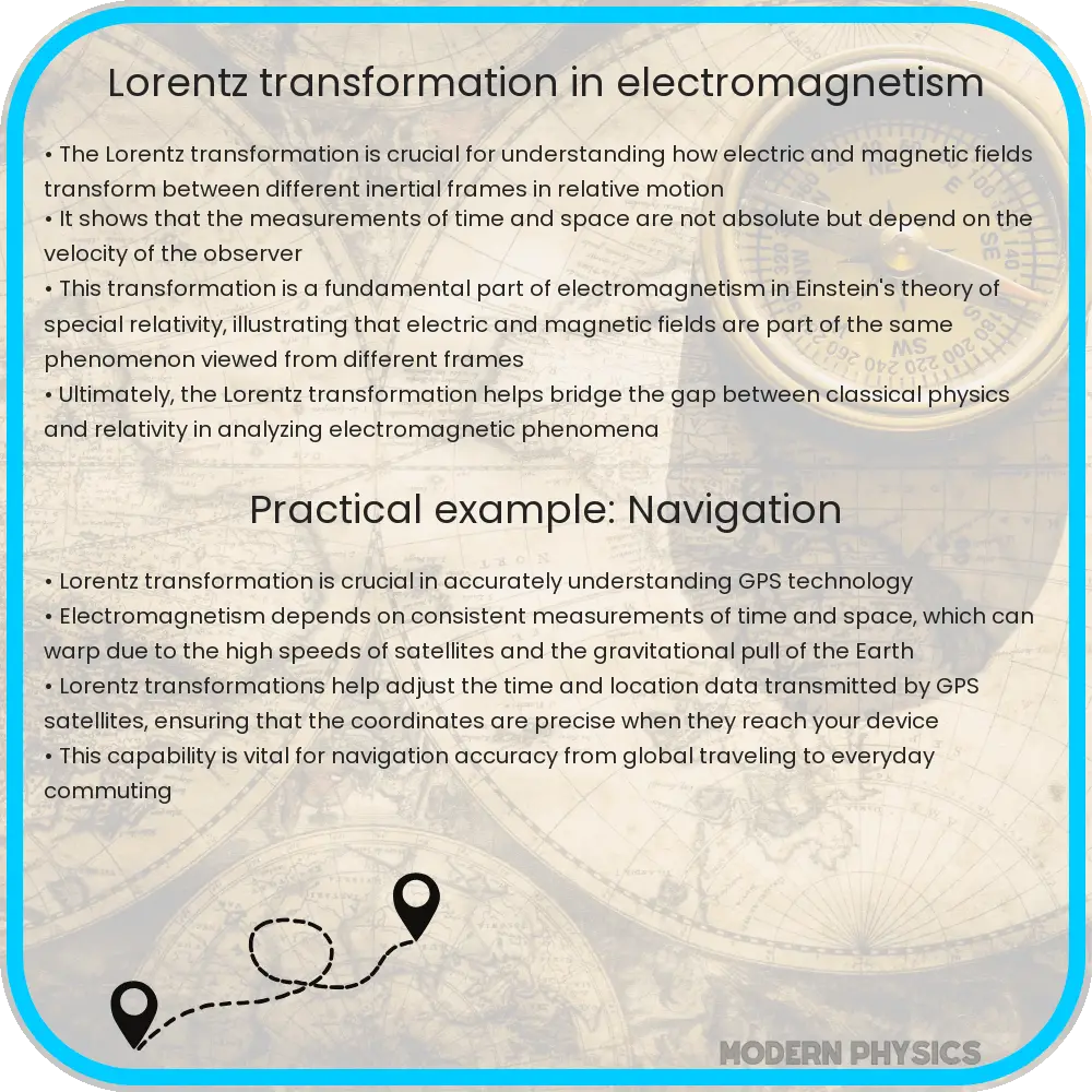 Lorentz transformation in electromagnetism