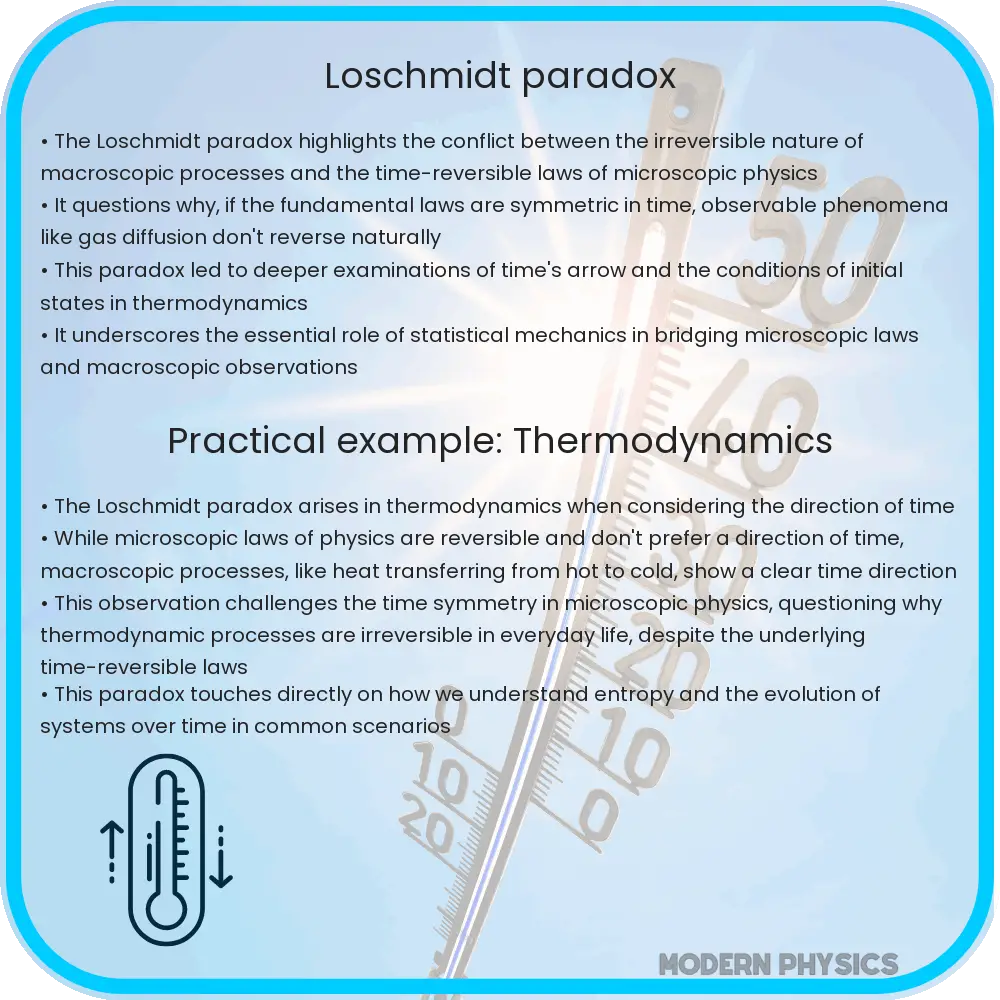 Loschmidt paradox