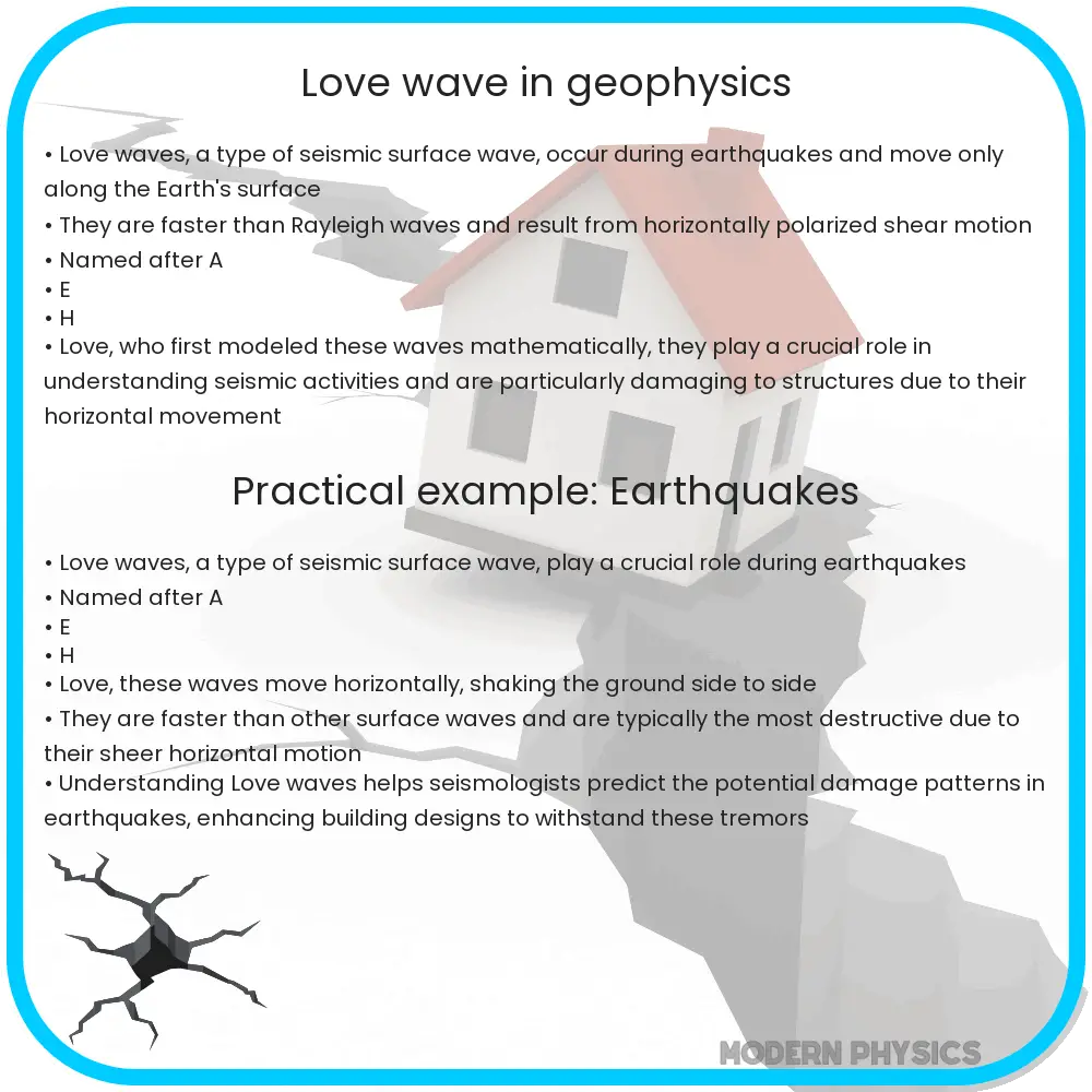 Love wave in geophysics