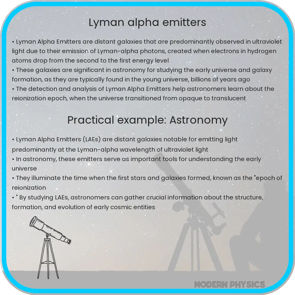 Lyman Alpha Emitters Cosmic Origins, Analysis & Impact