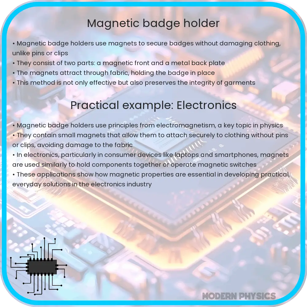 Magnetic badge holder