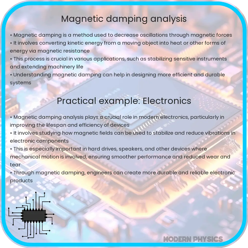 Magnetic damping analysis