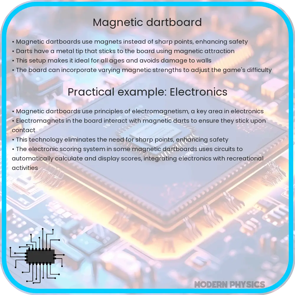 Magnetic dartboard