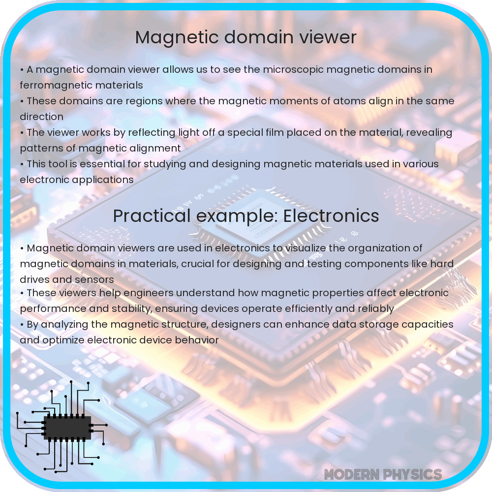 Magnetic domain viewer