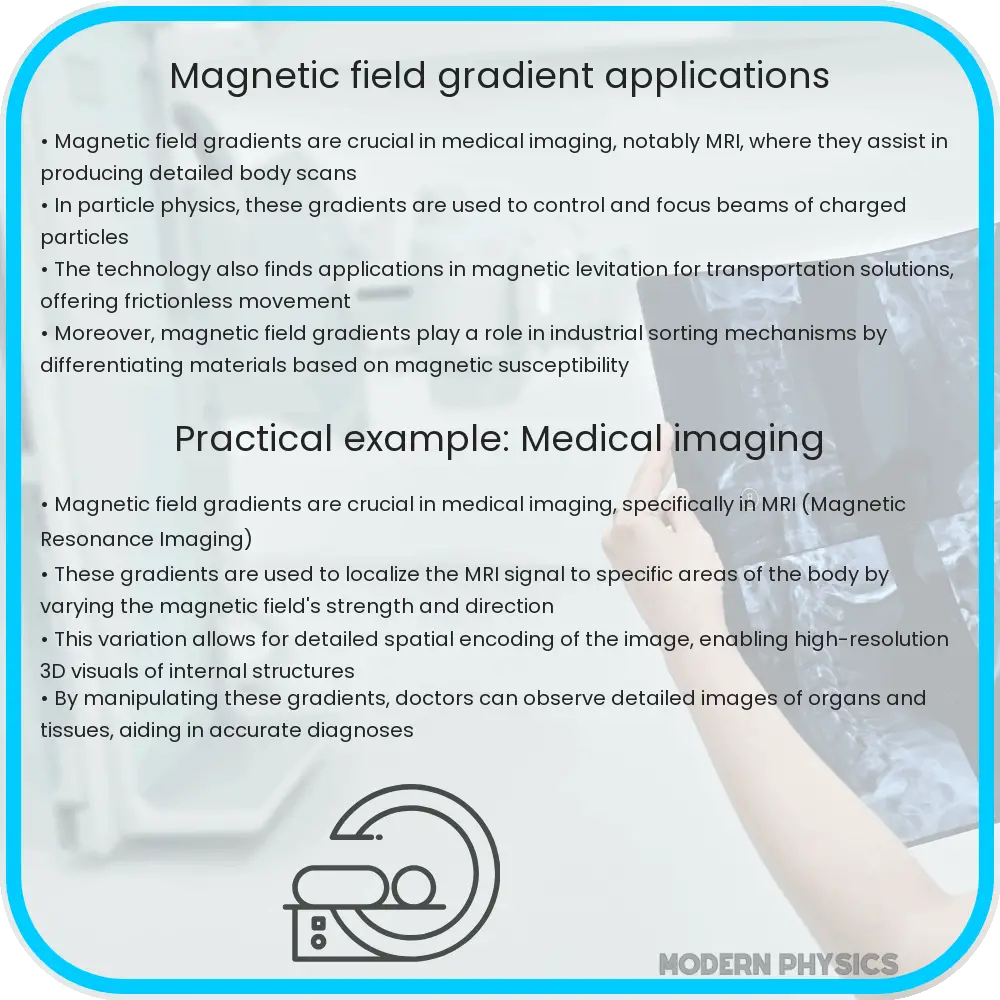 Magnetic field gradient applications