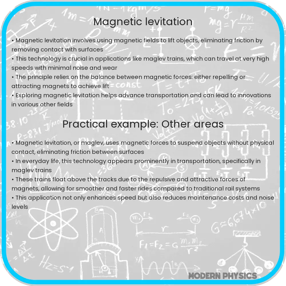 Magnetic levitation
