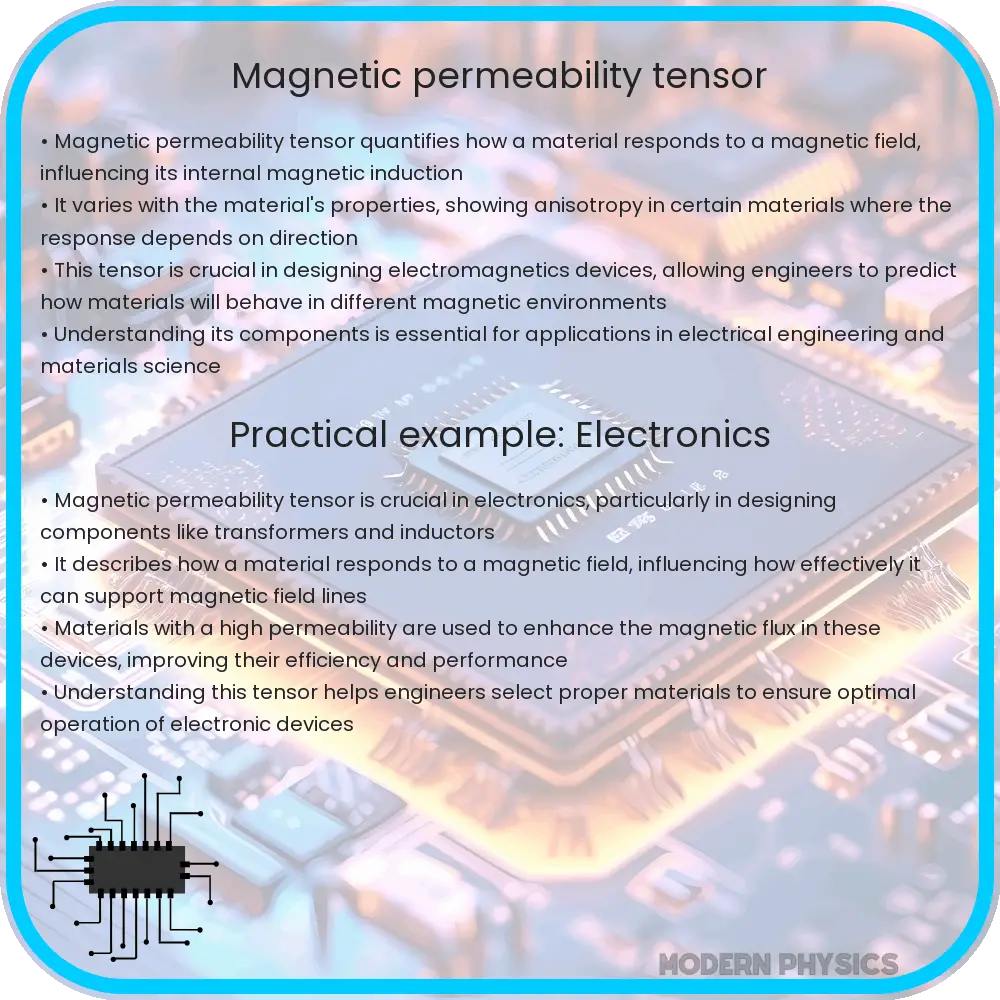 Magnetic permeability tensor