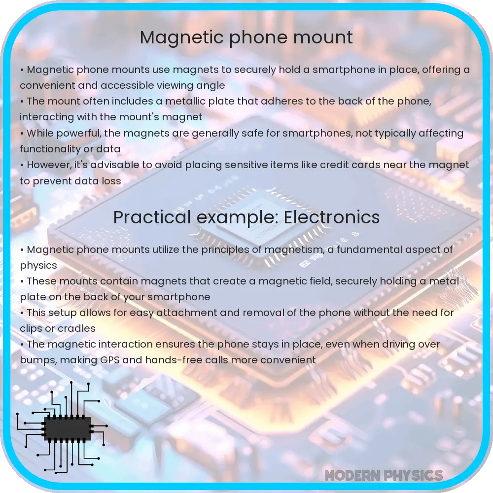 Magnetic phone mount