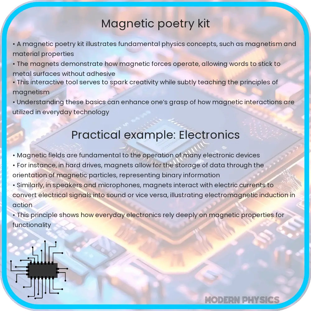 Magnetic poetry kit