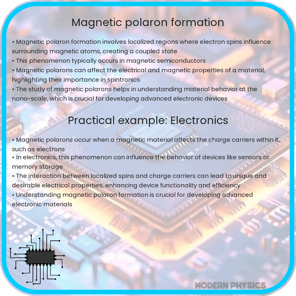 Magnetic polaron formation