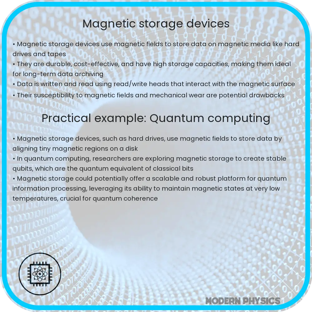 Magnetic Storage Devices