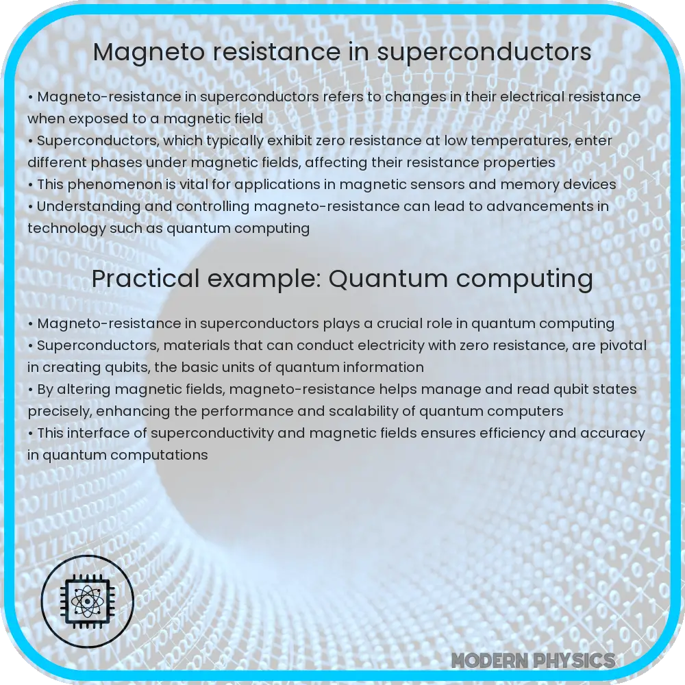 Magneto-resistance in superconductors