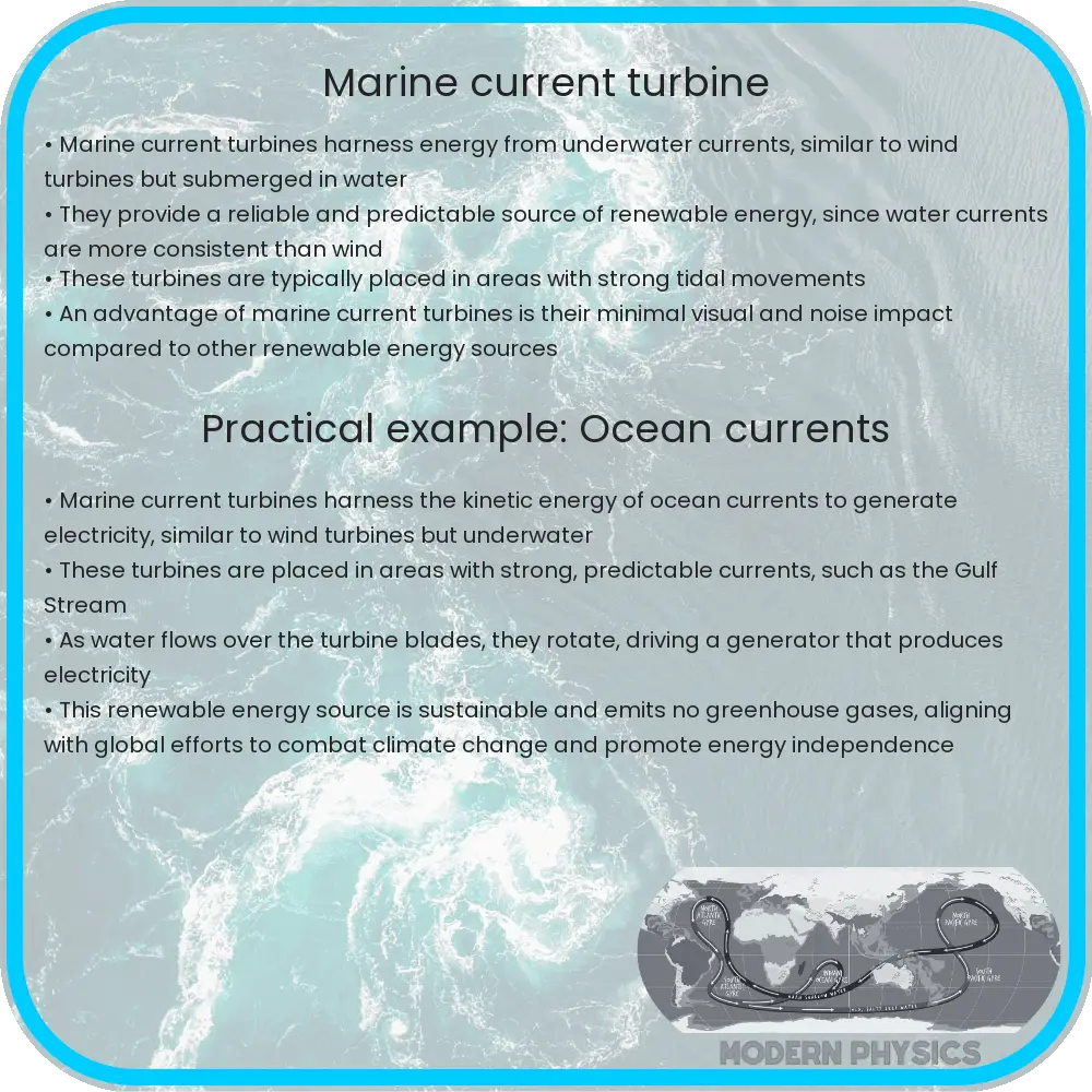 Marine current turbine