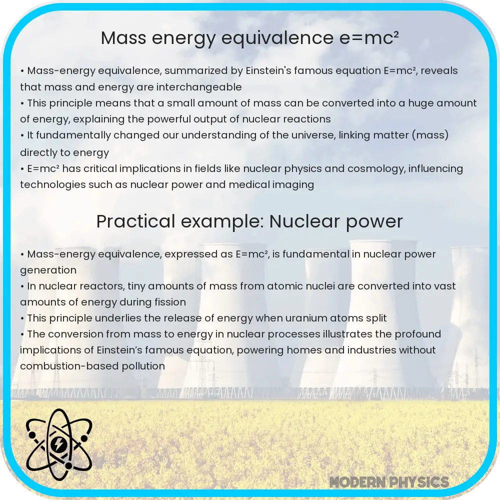 Mass-energy equivalence - E=mc²