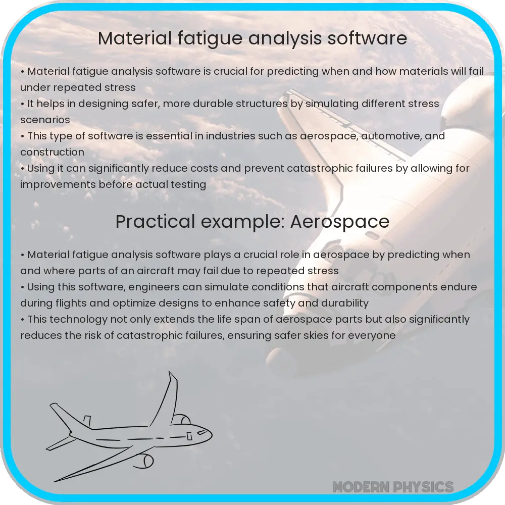 Material fatigue analysis software