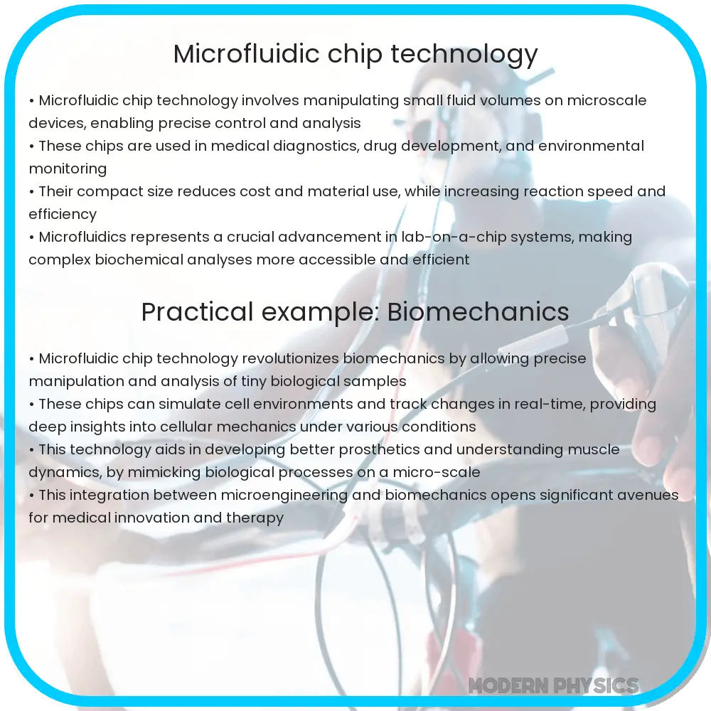 Microfluidic chip technology