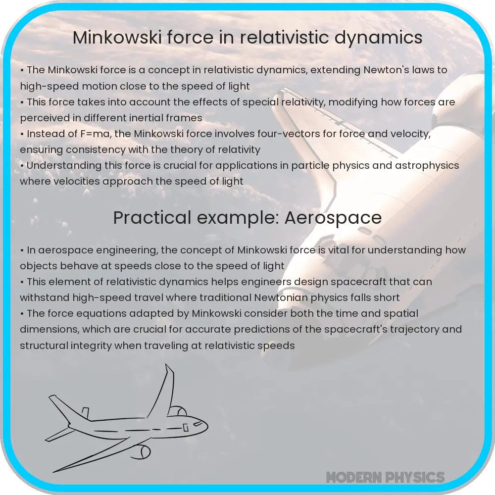 Minkowski force in relativistic dynamics