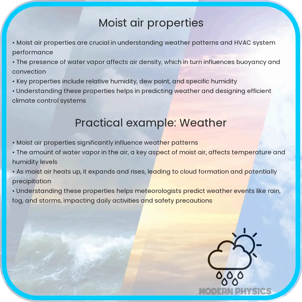 Moist air properties