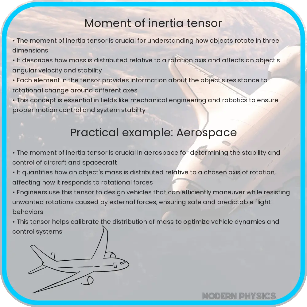 Moment of inertia tensor