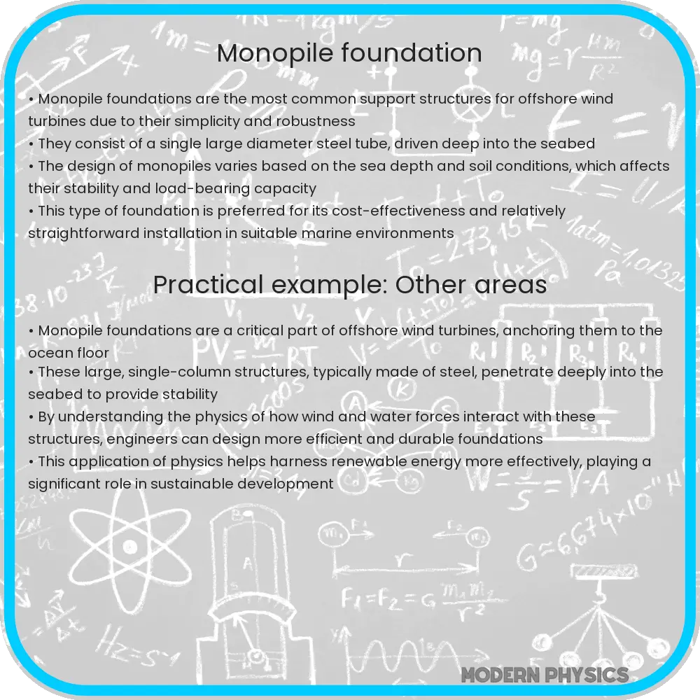 Monopile foundation