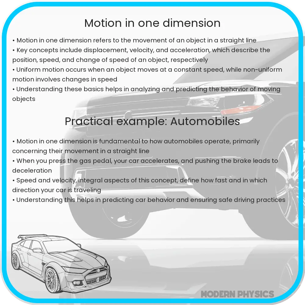 Motion in one dimension